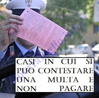 casi in cui si può contestare una multa per non pagare