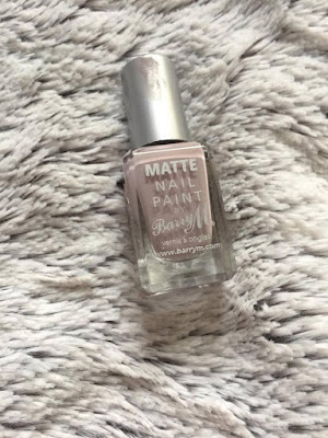 Barry M matte nail polish in 'vanilla'