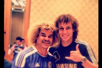 Pic of the day: David Luiz meets Carlos Valderrama