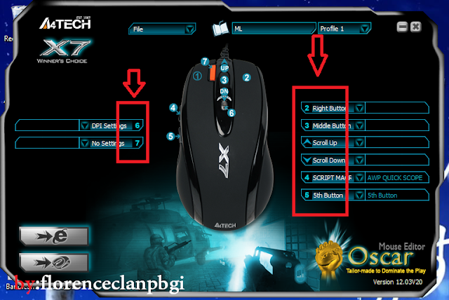 TUTORIAL MUDAH CARA SETTING MOUSE MACRO X7 UNTUK PB