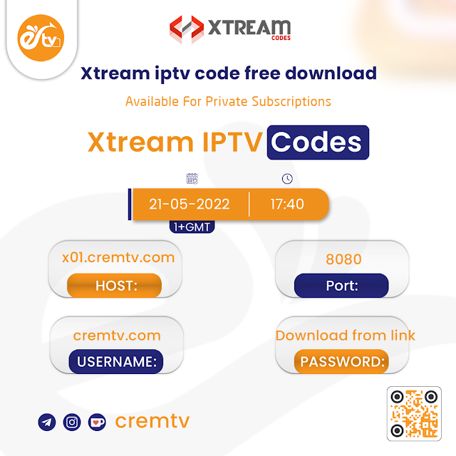 Xtream iptv code free download