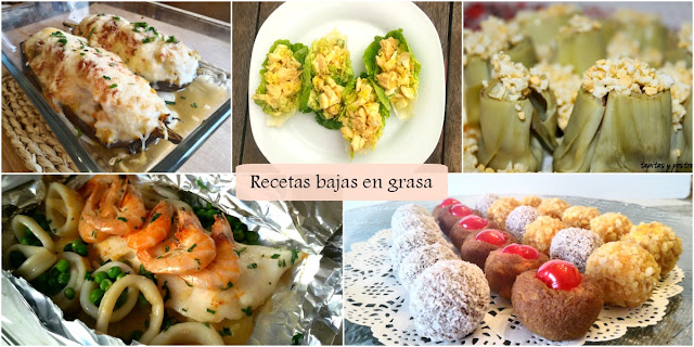 5 Recetas bajas en grasas, muy saludables