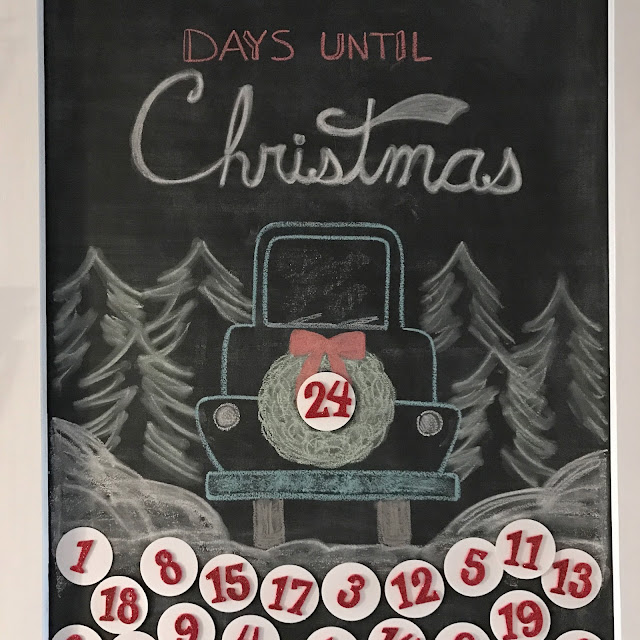 Chalkboard Christmas Countdown - LeroyLIme