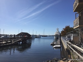 At the marina