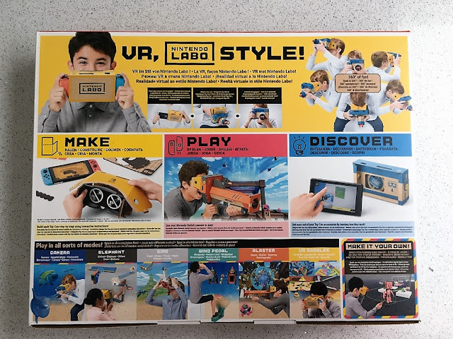 Nintendo labo vr kit back of box