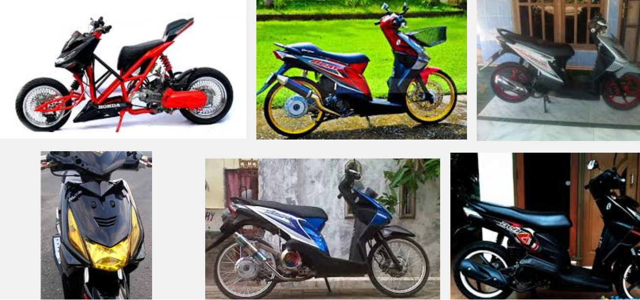 Konsep Baru 17 Modifikasi Beat 2015 Warna Merah Putih