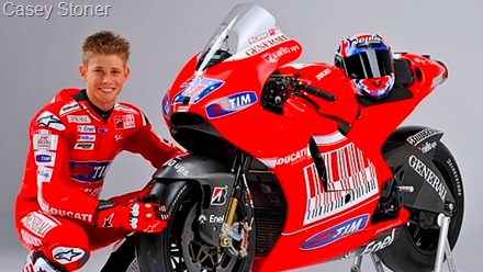casey stoner and ducati Desmosedici GP10
