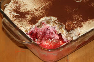 weihnachtliches Spekulatius Tiramisu Rezept mit Himbeeren