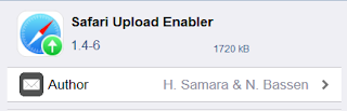cydia tweak Safari Uploud Enabler, Mudah nya Uploud Berbagai File di IOS