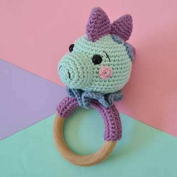crochet baby rattles