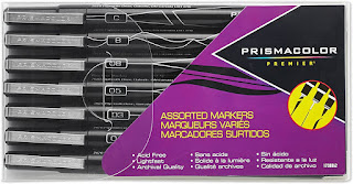 Prismacolor Premier Illustration Markers Black Set, Assorted Tips