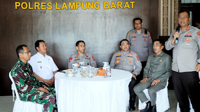 Kapolda Lampung ke Polres Lampung Barat  Rangka kunjungan Kerja