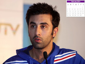 Ranbir Kapoor Calendar 2014