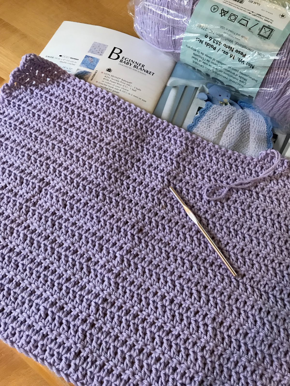 Purple Crochet Baby Blanket Julies Creative Lifestyle