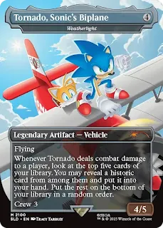 Weatherlight as "Tornado, Sonic's Biplane"