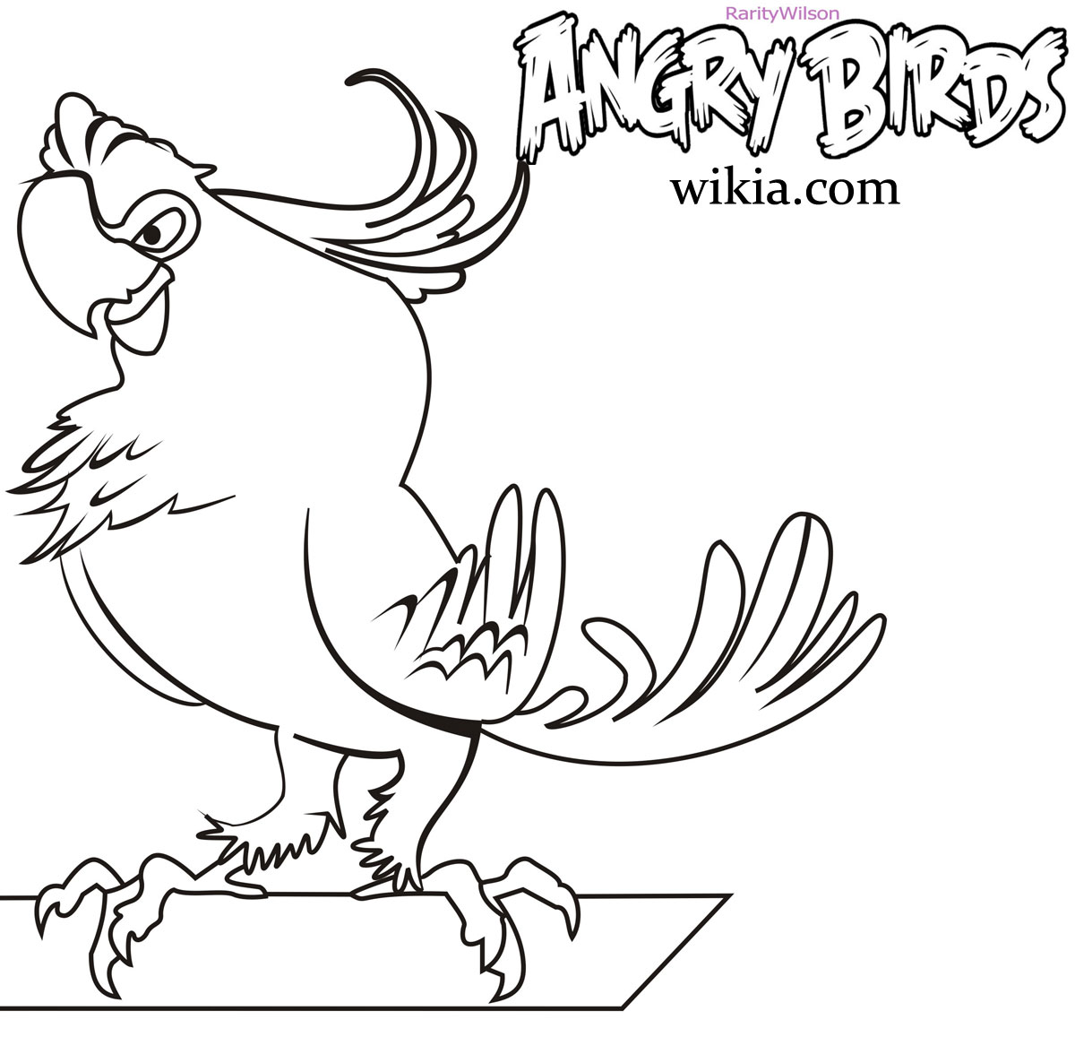 Angry Birds Rio Coloring Pages
