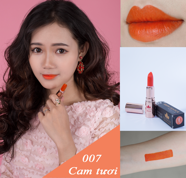 CAM TƯƠI- SON HANDMADE MATTE LIPSTICK COCOSAVON