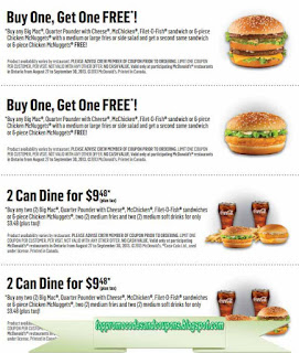 Free Printable Mcdonalds Coupons