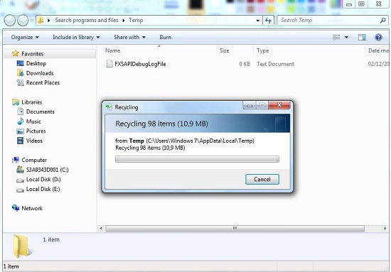 Cara Menghapus File Sementera (Delete Temporary Files)