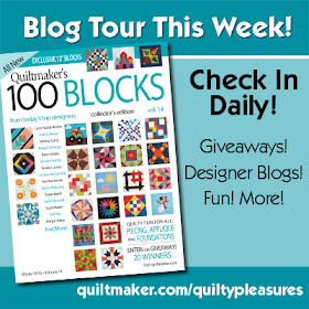 Quiltmaker 100 Blocks blog hop - Slice of Pi Quilts