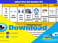 Aplikasi Penilaian Kurikulum 2013 Excel SD,SMP,SMA Terbaru