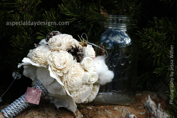 wedding flowers and woods