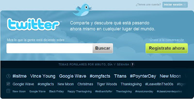 screenshot Twitter Inglés