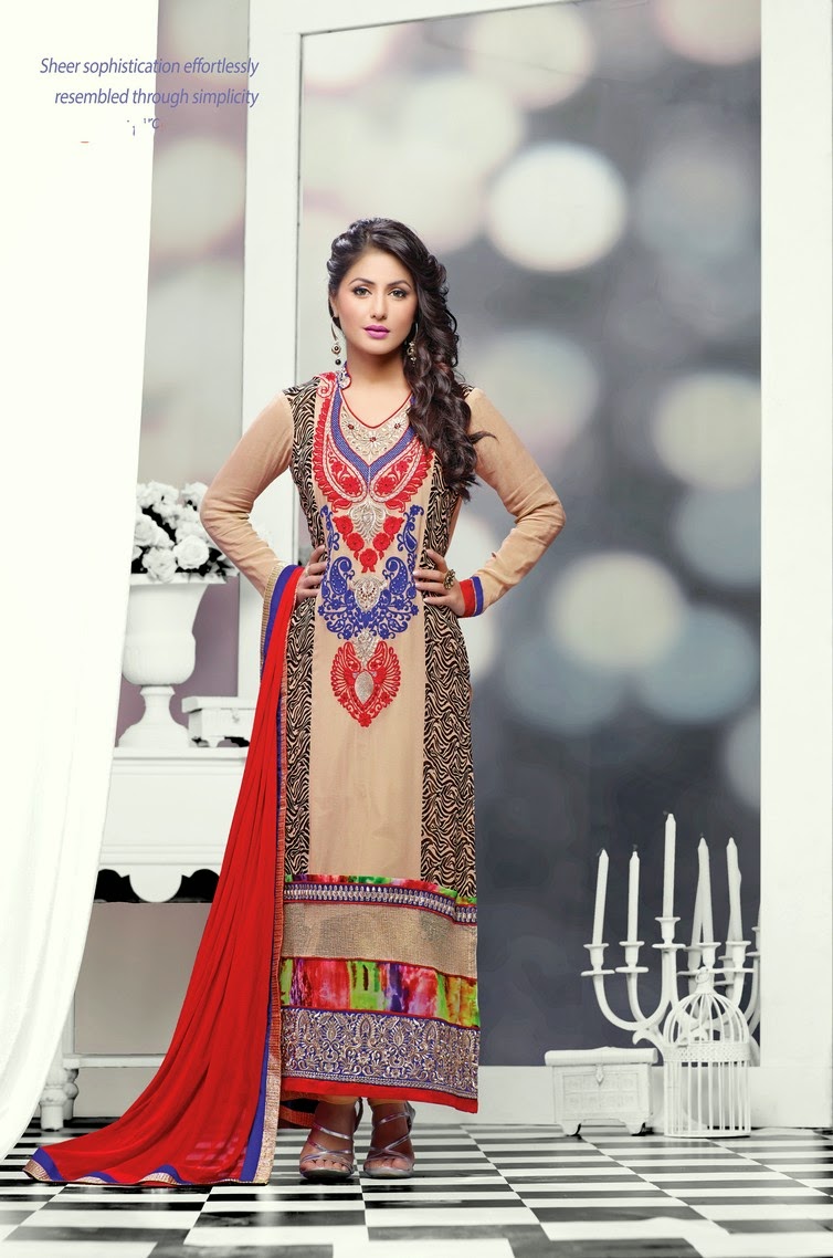 Heena Khan Designer Anarkali Salwar Suits