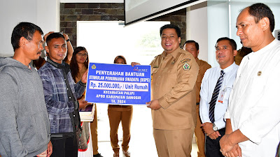 Bupati Samosir Alokasikan  Rp 6,7 Miliar APBD Untuk Bantuan Stimulan Perumahan Swadaya