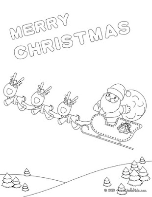 Coloring Pages Merry Christmas 