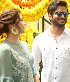 Mehreen Pirzada with Sudheer Babu for New Project Launching 1