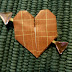 Folded paper heart pin with arrow tutorial