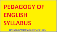 b.ed first year english syllabus in hindi and english free download pdf