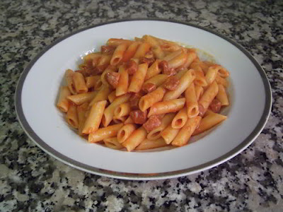 Macarrones con chorizo