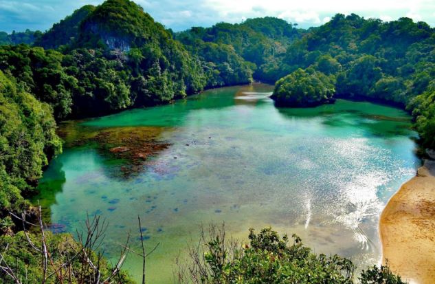 Pemandangan Pulau Sempu Malang Jawa Timur