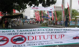 Suasana Car Free Day Di Tasikmalaya