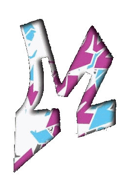 graffiti alphabet letter M