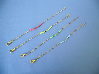 DIY bracelet simple, fin, coloré, perles fluo, facile à réaliser soi même