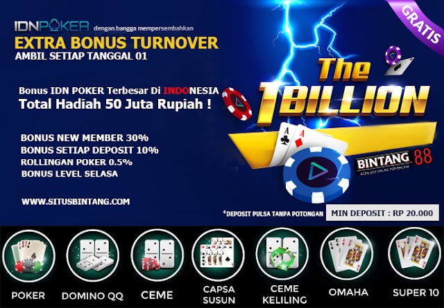 Situs BONUS IDN POKER Bintang88