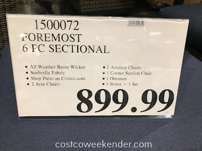 Deal for the Foremost 6-piece Woven Seating Set at Costco
