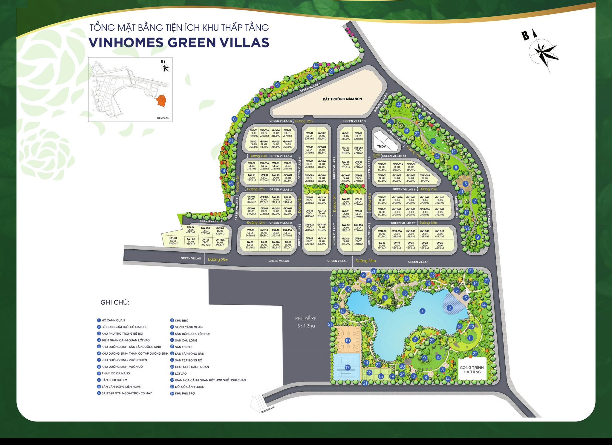 mặt bằng vinhomes green villas