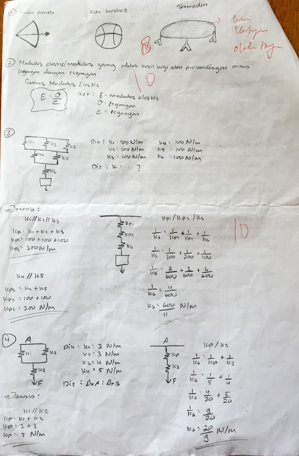 contoh soal ulangan harian fisika dan pembahasannya untuk materi