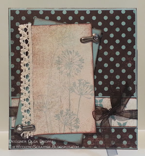 Handmade card using Basic Grey, Stmapin'Up! and Agapanthus cluster stamp