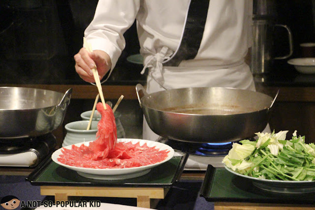 Preparation of the Sukiyaki Beef