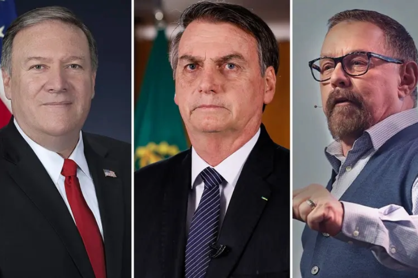 Primeiros colocados na lista ‘Amigos de Israel 2023’: Mike Pompeo, Jair Bolsonaro e Larry Huch | Crédito da foto: Wikipedia/Instagram/larryhuchministries