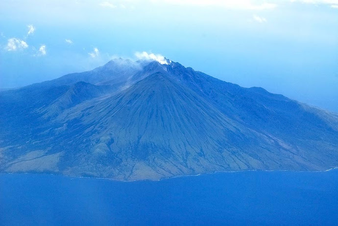 Fumarola de un volcán