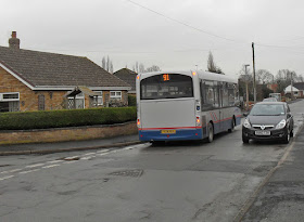 Picture: A 91 Brigg Town Service bus on Yarborough Road, Brigg - see Nigel Fisher's Brigg Blog, December 2018