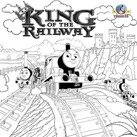 Royal king of the railway pictures Thomas tank train coloring steam engine representations to color