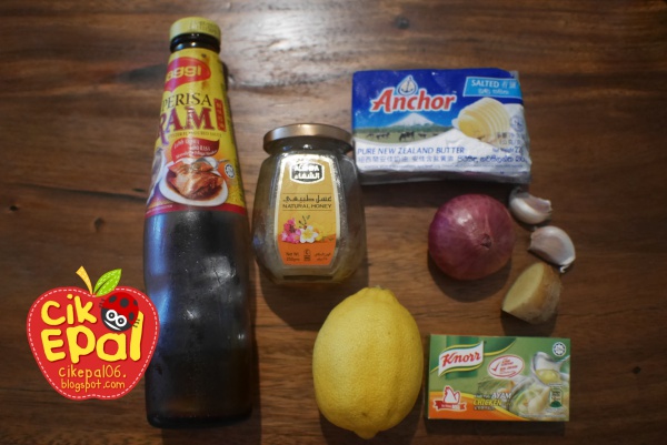 Cik Epal: Resepi Ayam Bakar Madu Lemon yang senang dan sedap