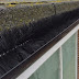 Black Gutter Brush Leaf Guard